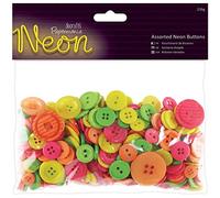 Papermania-Confezione da 250 g di Bottoni Assortiti, Neon