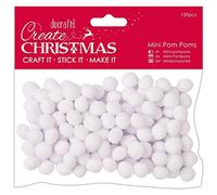 Papermania Create Christmas Mini Poms, Bianco, Taglia Unica