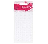 Papermania PMA 351425 - Adesivi per Scrapbooking, Motivo: Perle Bianche, Taglia Unica