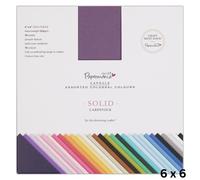 Papermania Premium Cartoncino Testurizzato Multicolore 75 Pezzi Per Scrapbooking