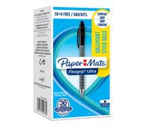 Penna a sfera a scatto Flexgrip Ultra - punta 1,0mm - nero - Papermate - conf. 30+6 pezzi
