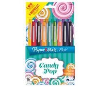 PAPERMATE - 2061395 - Pennarello Flair Nylon - punta feltro - 1,10mm - colori assortiti Candy Pop - Papermate - conf.16 pezzi - 83063 - Conf. da 1 Pz. - 2061395