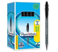 Papermate Flexgrip Ultra Penna a Sfera a Scatto, Punta Media (1.0 mm), Nero, Confezione da 36
