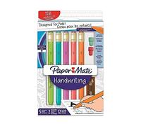 PaperMate Handwriting 5 Mechanical Pencils #2 1.3mm Lead 2 eraser refills 12 lead refills