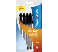 Papermate InkJoy 100 CAP - ballpoint pens (Stick pen, Black, Black, Medium, Plastic, Ambidextrous)