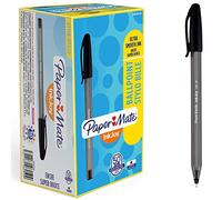 Papermate Inkjoy 100, Penne a Sfera con Tappo, Punta Ultra Fine, Confezione da 50, Nero