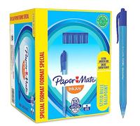 Penna a sfera a scatto Inkjoy 100 RT - punta 1,0mm - blu - Papermate - conf. 80+20 pezzi