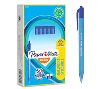 Papermate InkJoy 100RT Penna a Sfera a Scatto | Punta Media (1,0 mm) | blu | Confezione da 20