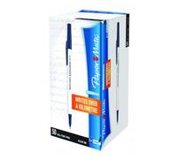 Papermate Kilometrico Penna a sfera media da scrittura liscia 50 pezzi Nera