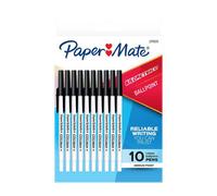 Papermate Kilometrico Penna a sfera media liscia a lunga durata 10 pezzi Nera