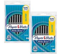 PaperMate - Penna a sfera classica a punta media, 1,0 mm, con inchiostro nero traslucido, confezione da 20