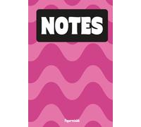 Paperminkk Pink Wavey Lined Spiral Journal Notebook