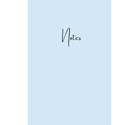 Papermuse Sky Blue Calm Lined Notebook: Clean & Modern Daily Journal | 6x9 Size | Date and Page Format | 120 Pages