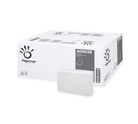 Papernet Asciugamano piegato a V 409039 – 266 servizi per clip, pura cellulosa, 2 veli 21x22 cm