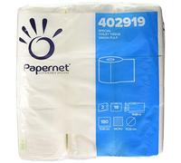 Carta igienica - 2 veli - 16,5 gr - 9,5 cm x 19,8 mt - diametro 10,2 cm - 180 strappi - Papernet - pacco 18 rotoli