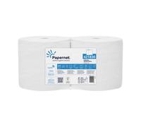 PAPERNET - 421830 - Bobina asciugatutto - 2 veli - goffratura a onda - diametro 26 cm - 19,5 gr - 23,4 cm x 112,1 mt - bianco - Papernet - 103905 - Conf. da 2 Pz. - 421830