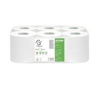 Carta igienica minijumbo microgofrata 150 Mt Biotech (12 Conf da 12 Pz). In pura