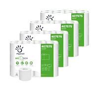 Papernet Bio Tech - Carta Igienica 407575, 4 Confezioni da 24 Rotoli in Pura Cellulosa da 19,8 m Ciascuno, 2 Veli, 180 Strappi da 9,5x11cm