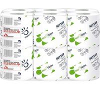 Papernet Bio Tech, 12 Rotoli di Carta Igienica a 2 Veli | (407569), 165 fogli per rotolo, combatte naturalmente i batteri patogeni, 11 x 9,5 cm, bianco, standard