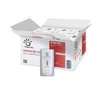 Papernet Defend Tech - Dispenser Antibatterico per Sapone 416151, in Plastica Reciclata e Antibatterica, 6 Pezzi per Confezione, Dimensioni 22x13,9x11,6cm, Capacità 0,5 Lt, Colore Bianco