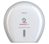Papernet Dispenser Antibatterico Defend Tech Carta Igienica Mini Jumbo, Bianco, 14.8 x 25.7 x 24.9 cm