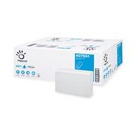 Papernet Dry Tech - Asciugamano Piegato a Z 407551, 130 Servizi per Clip, in Pura Cellulosa, con Elevata Capacità di Assorbimento e Resistenza, 2 Veli, Dimensioni Piegato 20,3x8 cm