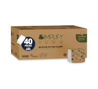 Papernet Simplify, 40 Confezioni di Carta Igienica a 2 Veli