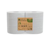 Papernet Simplify - Carta Igienica Maxi Jumbo Carbon Neutral 420293, 6 Maxi Rotoli di Carta in Pura Cellulosa da 300m Ciascuno, 2 Veli, 7.830 Servizi da 8,6x23cm