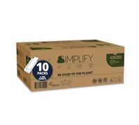 Papernet Simplify - Asciugamano Piegato a V, 206 Servizi in Pura Cellulos