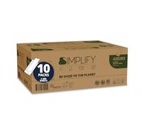 Asciugamani a V Simplify Papernet - 2 Veli - 206 Strappi - 420283 (Bianco Conf.