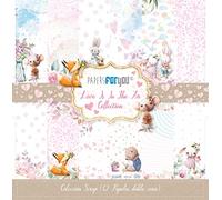 PAPERS FOR YOU Blocco Di Carta 12 Flogli Scrap Double Face 180gr 12"x12" (Love Is In The Air)