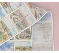 Papers For You - Carta di Riso per Decoupage 54x33 cm | 25-30 g | Design Lisbona VI | Artigianato e Scrapbooking