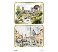 Papers For You - Carta di Riso per Decoupage 54x33 cm | 25-30 g | Roma IV Design | Artigianato e Scrapbooking