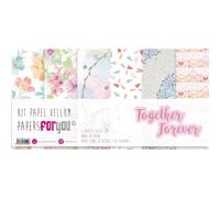 Papers For You Kit 6 Carta Vellum Carta Vegale 160 gr 31 x 30 cm (Together Forever)