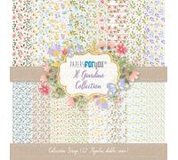 Papers For You - Kit di carte per scrapbooking e artigianato | Collezione "Il Giardino" | Include 12 carte double face con disegni diversi | Dimensioni 30,48 x 30,48 cm (12" x 12")