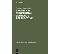 Papers on functional sentence perspective (Copertina rigida)