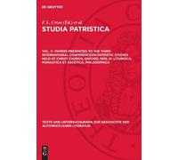 Papers Presented to the Third International Conferenceon Patr (Copertina rigida)