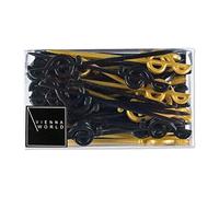 Papeterie VIENNA WORLD PICS PARTY STICKS - NOIR ET OR - MOTIF CLEF DE SOL - 50 PIECES - 8 CM