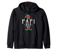 Papi Elf Natale Divertente Festa Nonno Costume per Gli Uomini Felpa con Cappuccio