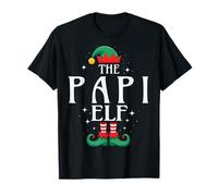 Papi Elf Natale Divertente Festa Nonno Costume per Gli Uomini Maglietta