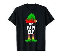 Papi Elfo Corrispondenza Famiglia Natale Uomini Maglietta