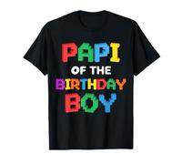 Papi of The Birthday Boy Master Builder Mattoncini Blocchi Maglietta
