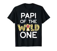 Papi of The Wild One Zoo - Festa di Compleanno a Tema 1° Compleanno Maglietta