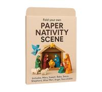 Papier Basteln Weihnachtskrippe Bausatz - Schreibtischdekoration Spaß Handgemacht, 3D Weihnachtskrippe Papierbasteln Bausat, Krippenpapierhandwerk | Für Schreibtisch Schrank Home Anfänger