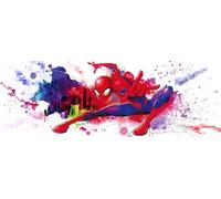 Komar Marvel 4-4123 - Carta da parati fotografica, motivo: Spider-Man Graffiti, dimensioni 368 x 127 cm, 4 pezzi, pasta inclusa