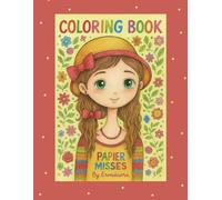 PAPIER MISSES 3: A charming coloring book with 45 hand-drawn girls in various artistic styles - perfect for kids and adults to print, color, and enjoy.