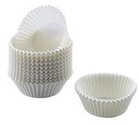 ORIGINAL KAISER - Confezione da 200 pirottini per muffin, colore bianco, misura piccola, 4,5 cm, per muffin e muffin, ideali per muffin dolci e salati