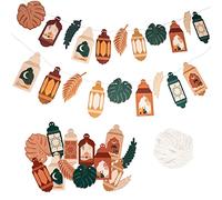 Papierdrachen 10m ghirlanda come decorazione per il Ramadan - Boho - decorazione da realizzare per ragazzi, ragazze e adulti - bellissimo design decorativo per il Ramadan - Set 2