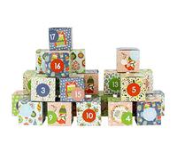 Papierdrachen calendario dell'avvento fai da te da riempire - set di scatole - motivo Cozy Christmas - 24 scatole colorate di cartone da mettere su e riempire - 24 scatole - Natale.