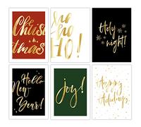 PaPIerDraCHeN Cartoline natalizie - Big Words - Set 20